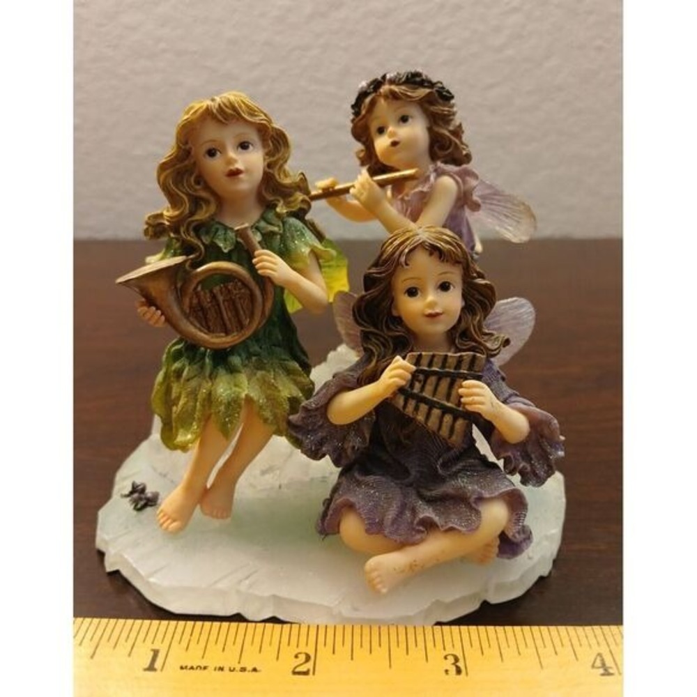 BOYDS WEE FOLKSTONES FAERIES COLLECTION JILLIAN, PIPER, & MELODY SUGAR PLUM#73B5 - Picture 8 of 9